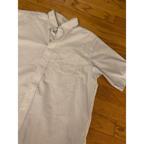 L.L. Bean Men's Traditional Fit Striped Button-Down Shirt 17-REG 100% Cotton - Picture 4 of 8